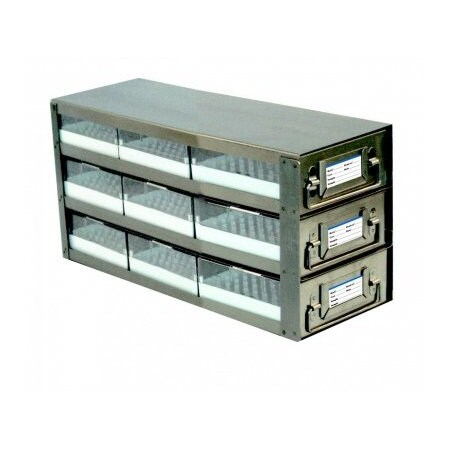 Custom Biogenic Slide-Out Freezer Rack, 2", 3x3 Array 247470